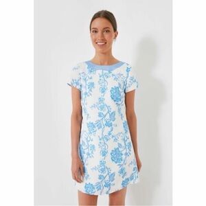 New NWT Sail to Sable Allie A-line dress bow prep $288 sz XS Blue Bow Floral